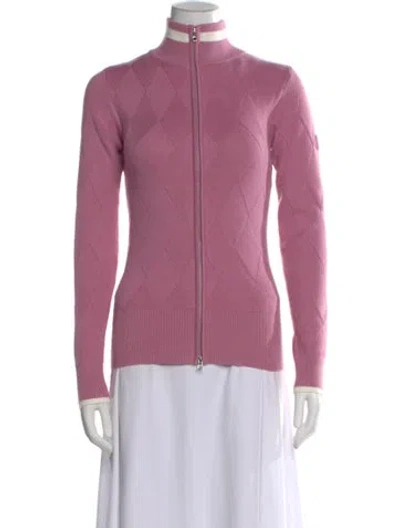 Pre-owned Varley Cashmere Patterned Sweater W/ Tags In Pink