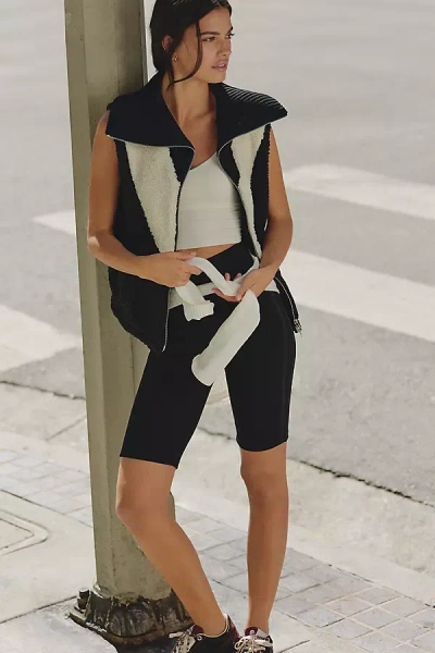 Varley Caspian Sherpa Fleece Gilet Vest Jacket In Multi