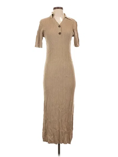 Pre-owned Varley Casual Dress In Tan