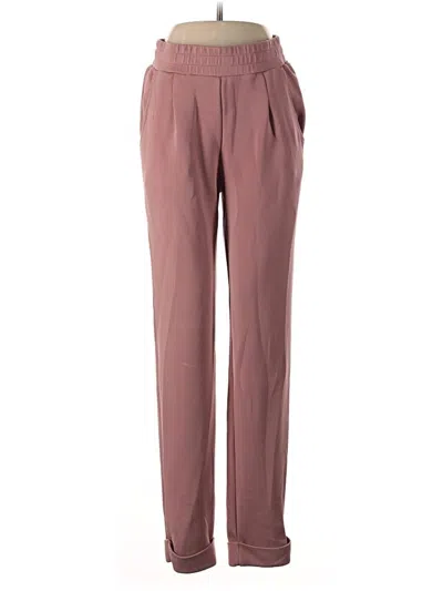 Pre-owned Varley Casual Pants In Burgundy