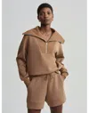 Varley Catherine Half Zip Sweatshirt In Metallic