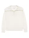 Varley Catherine Half-zip Stretch-jersey Sweatshirt In Neutral