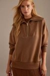 Varley Catherine Half-zip Sweatshirt In Brown