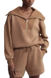 Varley Catherine Half Zip Sweatshirt In Metallic