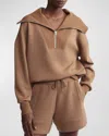Varley Catherine Half Zip Sweatshirt In Golden Bronze