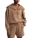 Varley Catherine Half Zip Sweatshirt In Golden Bronze