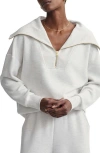 Varley Catherine Half Zip Sweatshirt In Ivory