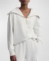 Varley Catherine Half Zip Sweatshirt In Ivory Marl