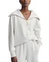 Varley Catherine Half Zip Sweatshirt In Ivory Marl