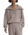 Varley Catherine Half Zip Sweatshirt In Taupe Marl Fleck