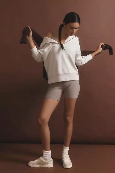 Varley Catherine Half-zip Sweatshirt In White