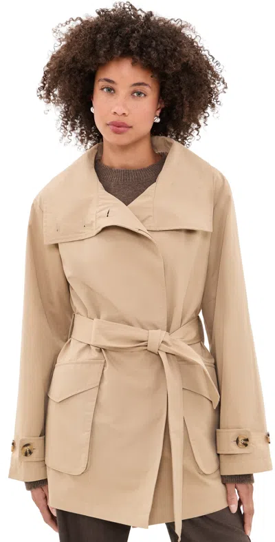 Varley Celina Light Belted Jacket Cornstalk In Neutral