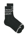 Varley Chadwick Fairisle Sock In Blue