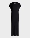 Varley Cheston Relaxed Knit Dress In Black
