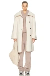 Varley Clemence Sherpa Coat In Neutral