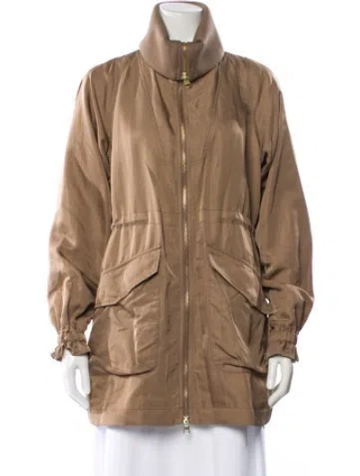 Pre-owned Varley Coat In Brown