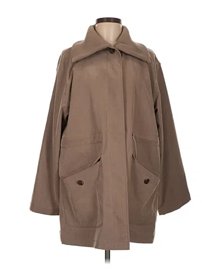 Pre-owned Varley Coat In Brown