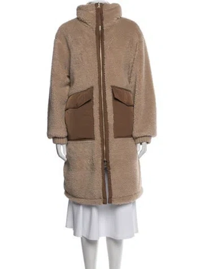 Pre-owned Varley Coat In Brown