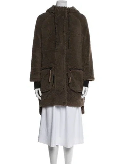Pre-owned Varley Coat In Brown