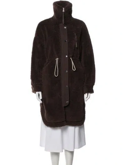 Pre-owned Varley Coat In Brown
