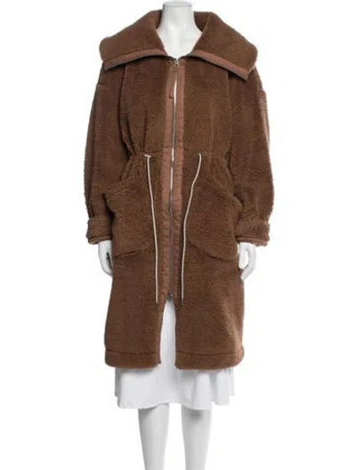 Pre-owned Varley Coat In Brown