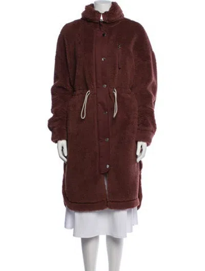 Pre-owned Varley Coat In Brown