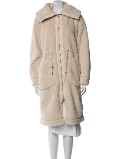 Pre-owned Varley Coat In Neutrals
