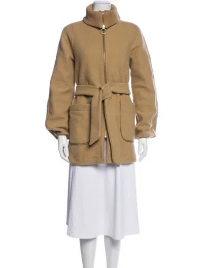 Pre-owned Varley Coat In Neutrals