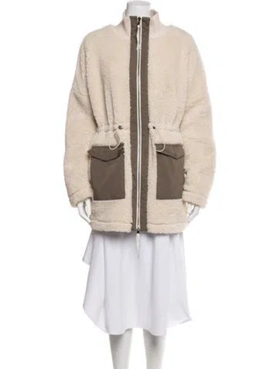 Pre-owned Varley Coat In Neutrals