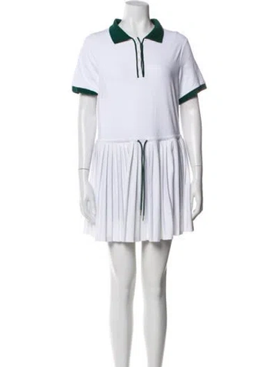 Pre-owned Varley Colorblock Pattern Short Set W/ Tags In Green