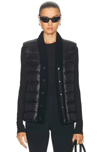 Varley Colwyn Combo Boxy Gilet Vest In Black