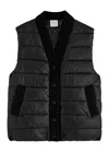 Varley Colwyn Quilted Nylon Gilet In Black
