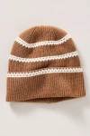 Varley Contrast Stitch Beanie In Brown