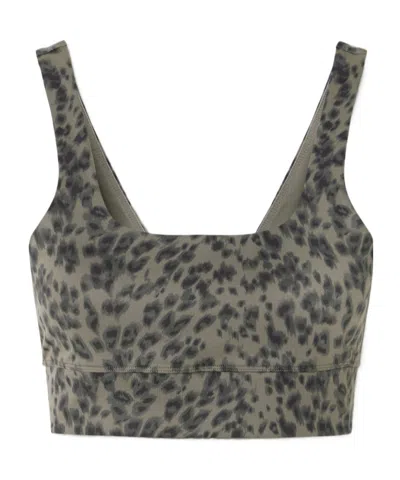 Varley Cori Cheetah-print Freesoft Sports Bra In Animal Print