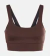 Varley Freesoft Cori Stretch-jersey Bra Top In Brown