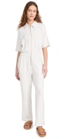 Varley Corrine Jumpsuit Ivory Marl In Ivory Marl