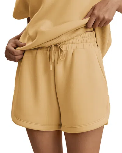 Varley Coulter High Rise Shorts In Brown