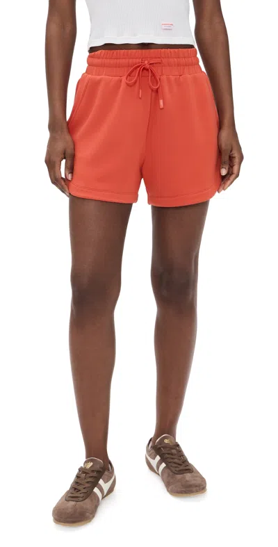 Varley Coulter High Rise Shorts Summer Fig In Orange