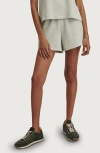 Varley Coulter High Waist Shorts In Gray