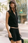 Varley Coulter High-rise Pull-on Shorts In Black