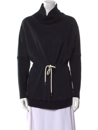 Pre-owned Varley Cowl Neck Sweater In Black