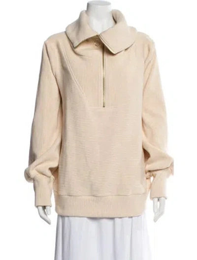 Pre-owned Varley Cowl Neck Sweater In Neutral