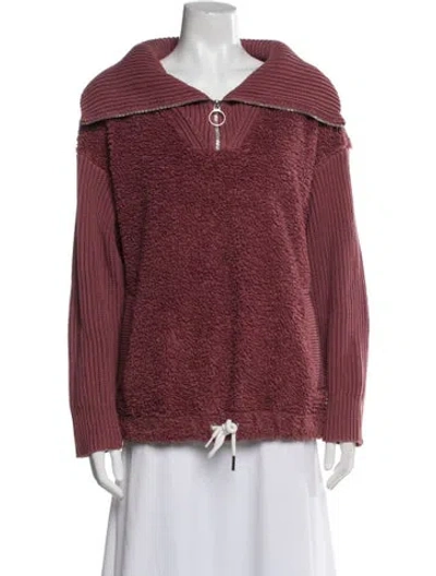 Pre-owned Varley Cowl Neck Sweater In Pink