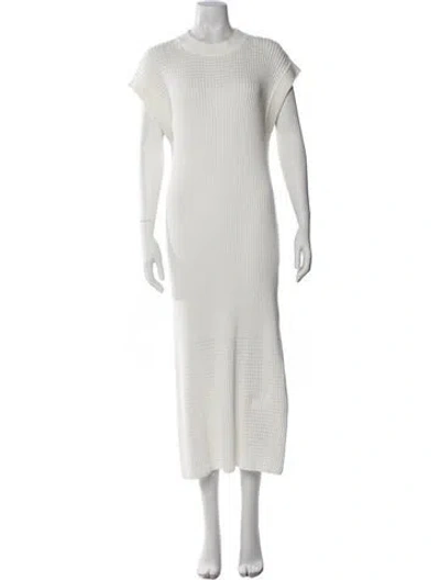 Pre-owned Varley Crew Neck Long Dress W/ Tags In Neutral