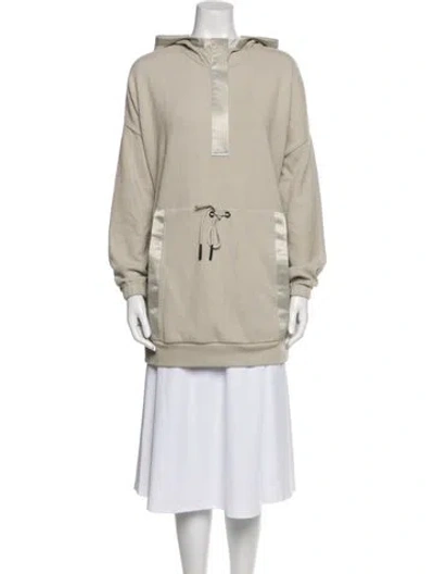 Pre-owned Varley Crew Neck Long Sleeve Sweatshirt In Gray