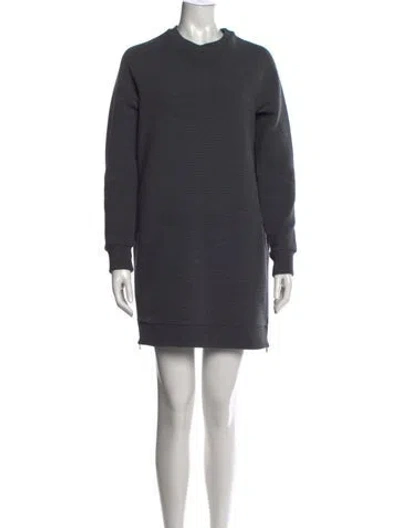 Pre-owned Varley Crew Neck Mini Dress W/ Tags In Grey