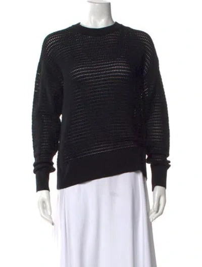 Pre-owned Varley Crew Neck Sweater In Black