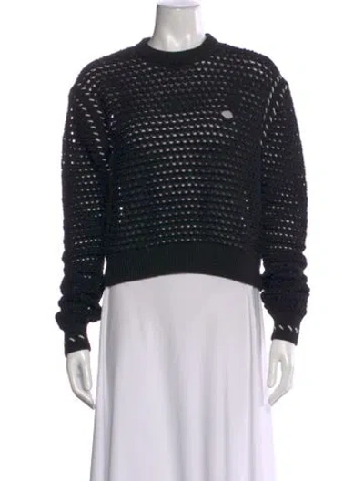 Pre-owned Varley Crew Neck Sweater In Black