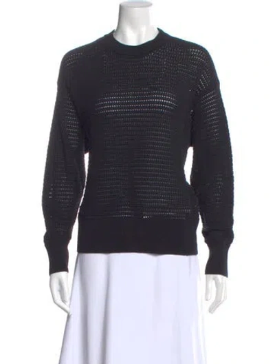 Pre-owned Varley Crew Neck Sweater In Black