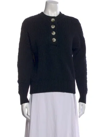 Pre-owned Varley Crew Neck Sweater In Black